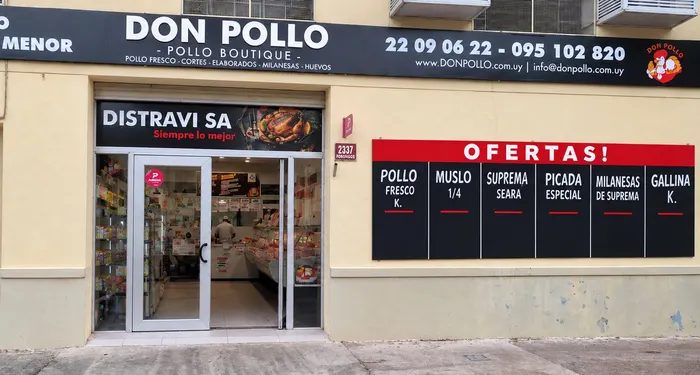 Frente del local de Don Pollo en Porongos 2337